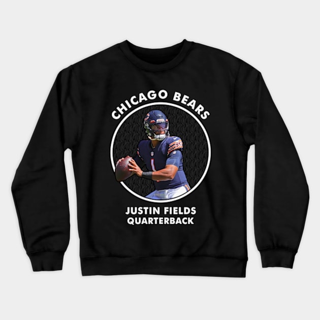 JUSTIN FIELDS - QB - CHICAGO BEARS Crewneck Sweatshirt by Mudahan Muncul 2022